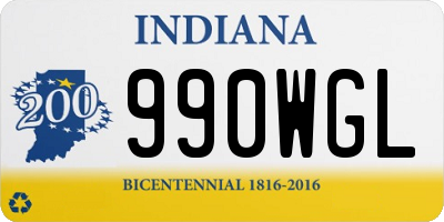 IN license plate 990WGL