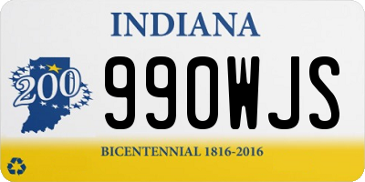 IN license plate 990WJS