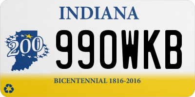 IN license plate 990WKB