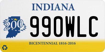 IN license plate 990WLC
