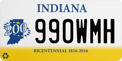 IN license plate 990WMH