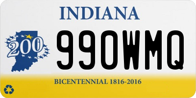 IN license plate 990WMQ