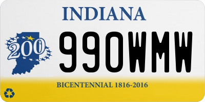 IN license plate 990WMW