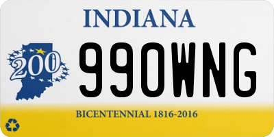 IN license plate 990WNG