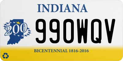IN license plate 990WQV