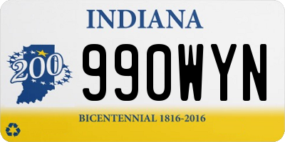 IN license plate 990WYN