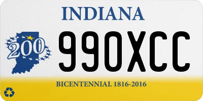 IN license plate 990XCC