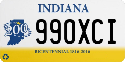 IN license plate 990XCI