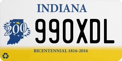 IN license plate 990XDL