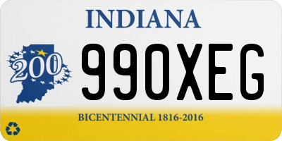 IN license plate 990XEG