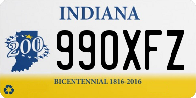 IN license plate 990XFZ