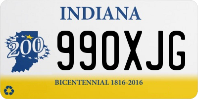 IN license plate 990XJG