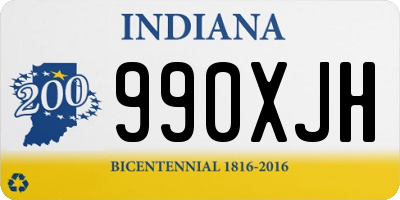 IN license plate 990XJH