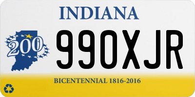 IN license plate 990XJR