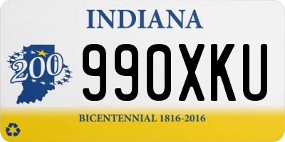 IN license plate 990XKU