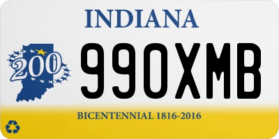 IN license plate 990XMB