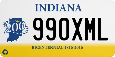 IN license plate 990XML