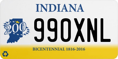 IN license plate 990XNL