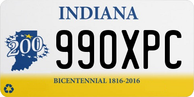 IN license plate 990XPC