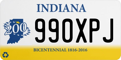 IN license plate 990XPJ