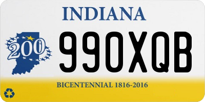 IN license plate 990XQB