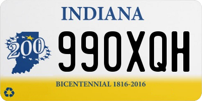 IN license plate 990XQH