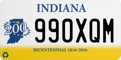 IN license plate 990XQM