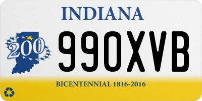 IN license plate 990XVB