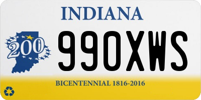 IN license plate 990XWS