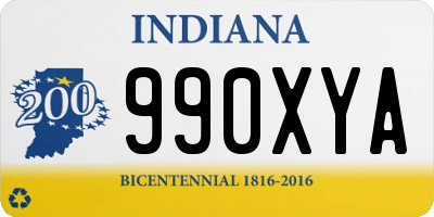 IN license plate 990XYA