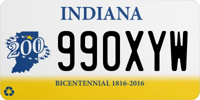 IN license plate 990XYW