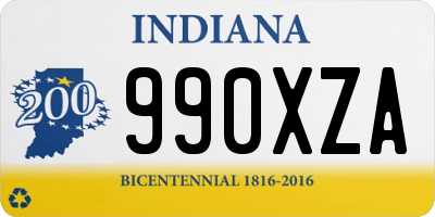 IN license plate 990XZA