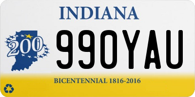 IN license plate 990YAU