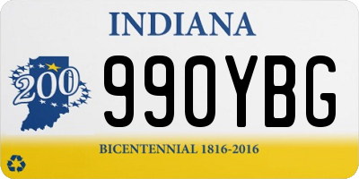 IN license plate 990YBG