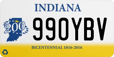 IN license plate 990YBV