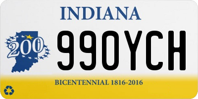 IN license plate 990YCH