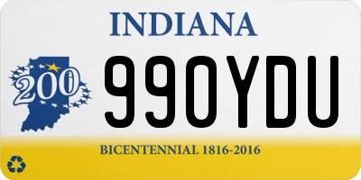 IN license plate 990YDU