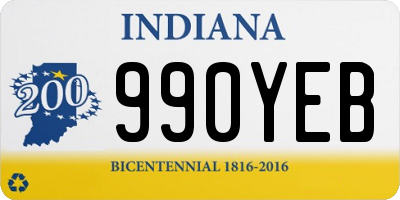 IN license plate 990YEB