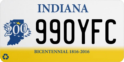 IN license plate 990YFC