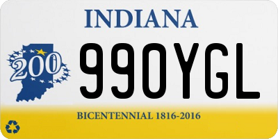 IN license plate 990YGL