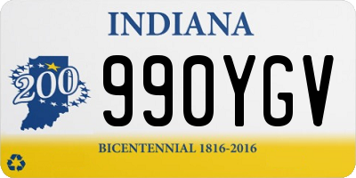 IN license plate 990YGV