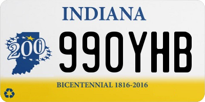 IN license plate 990YHB