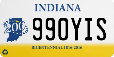 IN license plate 990YIS