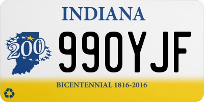 IN license plate 990YJF