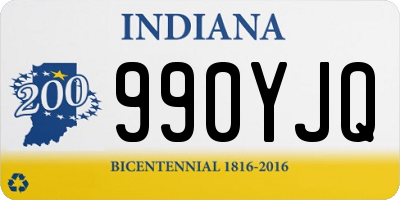 IN license plate 990YJQ