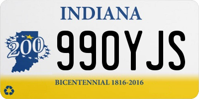 IN license plate 990YJS