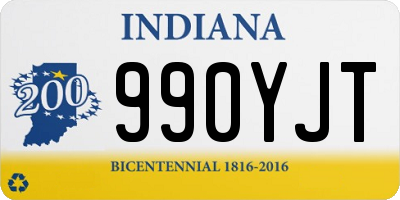 IN license plate 990YJT