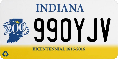 IN license plate 990YJV