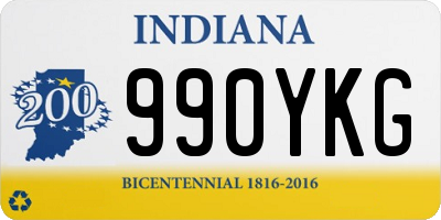 IN license plate 990YKG