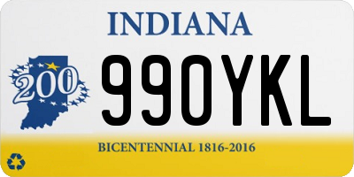 IN license plate 990YKL